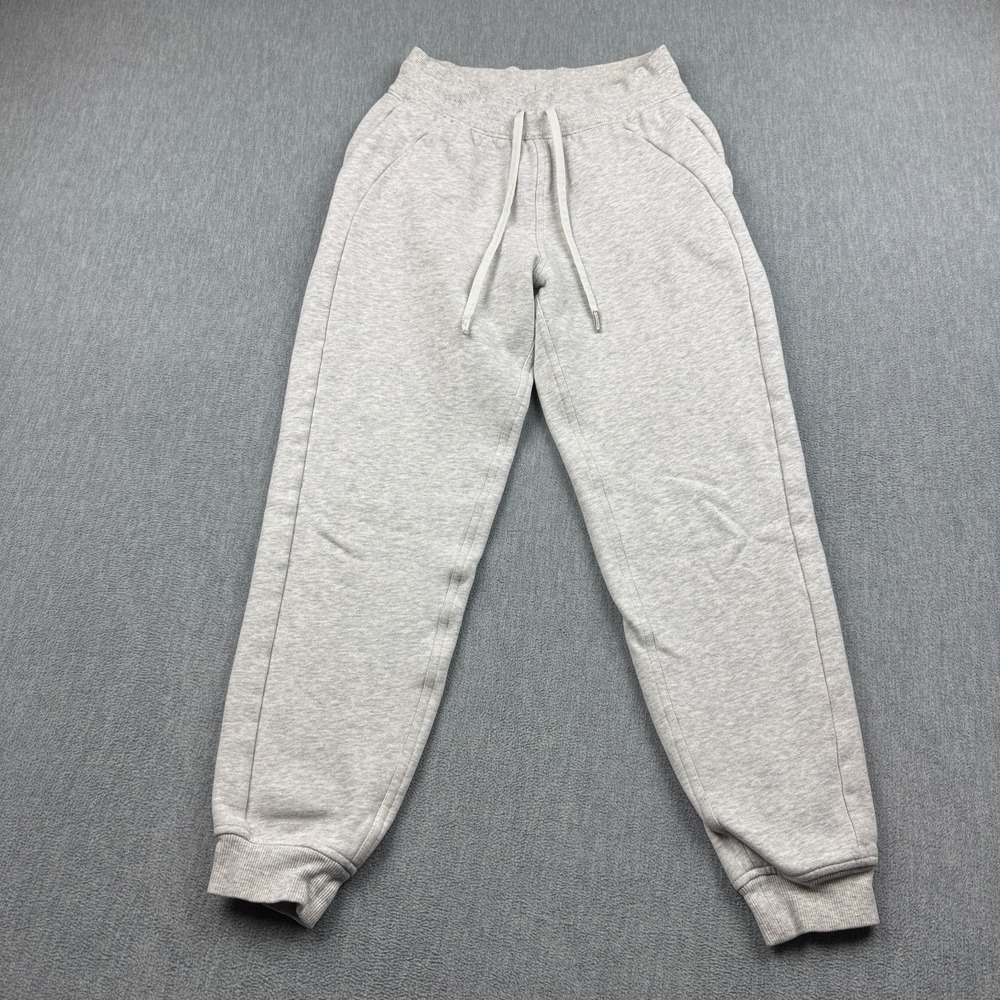 Lululemon Pants Womens 4 Gray Scuba High-Rise Jogger Fleece 26" Workout Gym Run